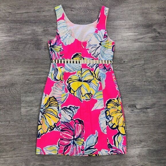 Lilly Pulitzer Iggy Shift Dress Womens Size 0 Kir Royal Swept By The Tides 21013 - Picture 7 of 16